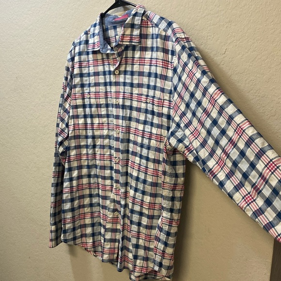 Brand: Tommy Bahama. Size: M. Color: Blue/Pink - Picture 1 of 4